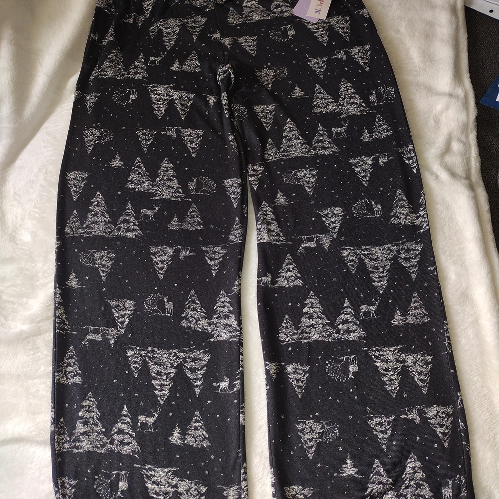 Black and White Pajama Pants